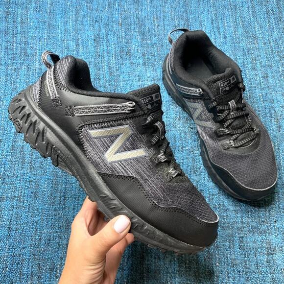 New Balance 410 V6 Lace Up Running Shoes In Black Men\'s Size 8 4E Extra Wide